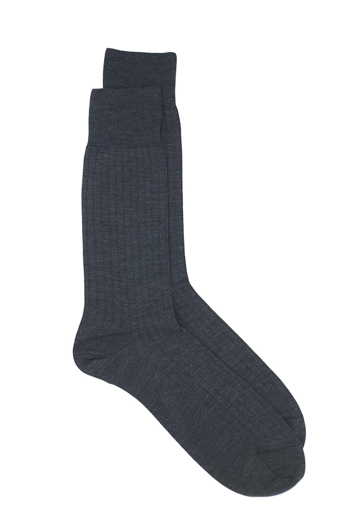 Wool Rich Socks In Dark Grey. Pack Of Three. Men's.